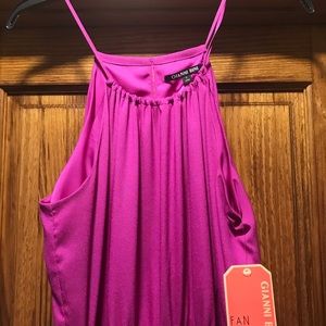 Magenta maxi dress